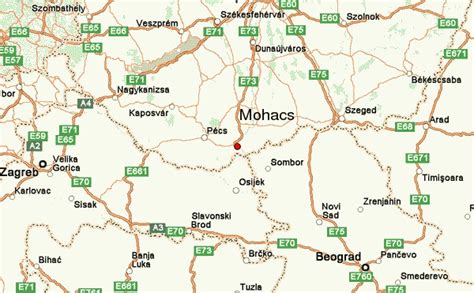 mohacs hungary map